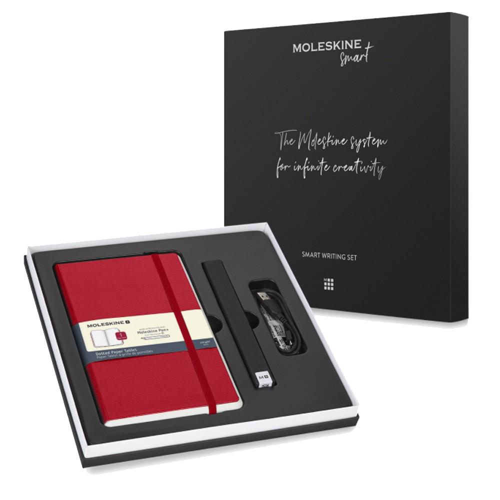Набір Moleskine Smart Writing Set Ellipse/Smart Pen Paper Tablet Червоний в крапку