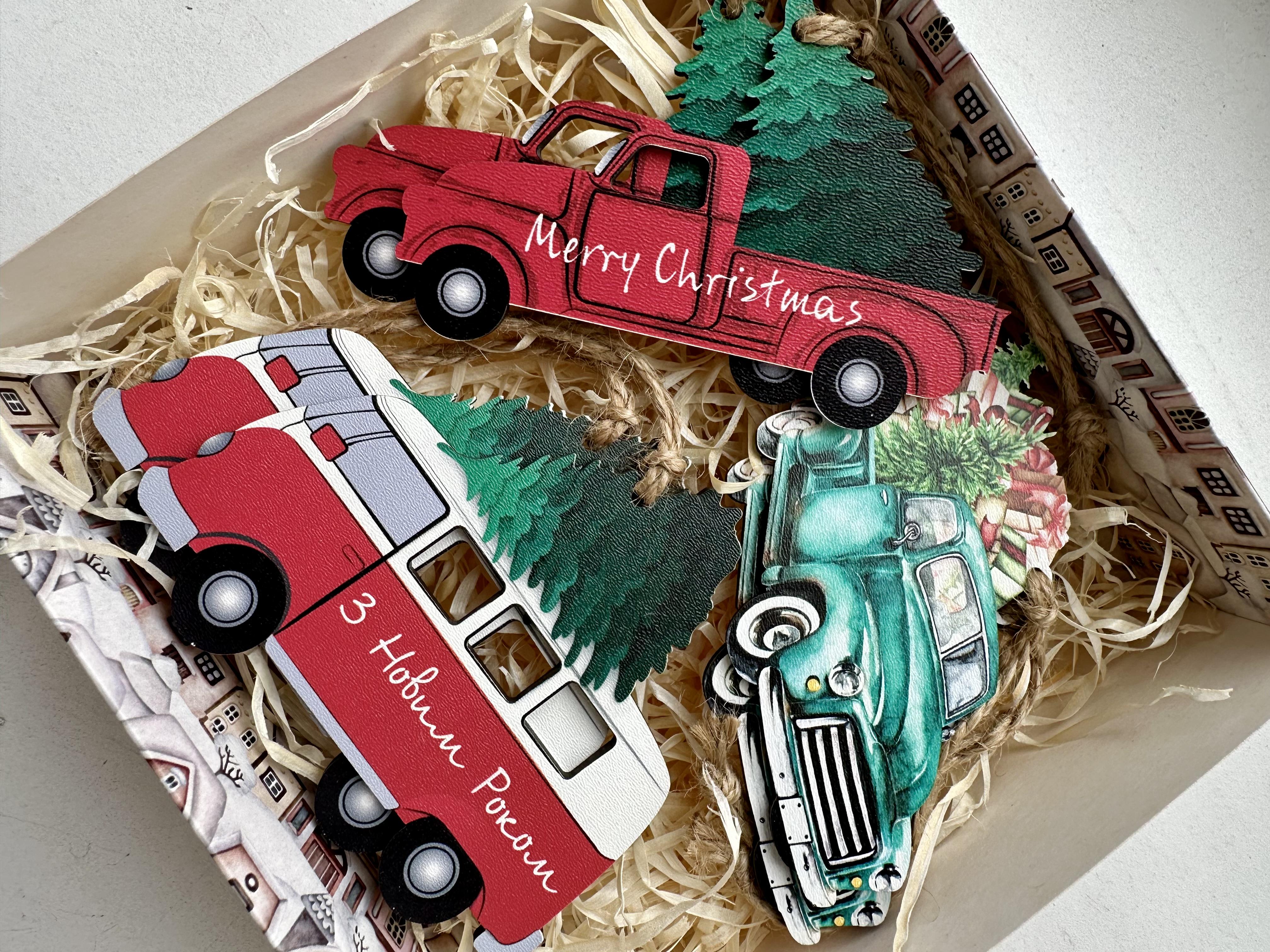 Набір з іграшками дерев'яними новорічними 6 шт. (13532147) - фото 9 Набір з іграшками дерев'яними новорічними 6 шт. (13532147) - фото 9