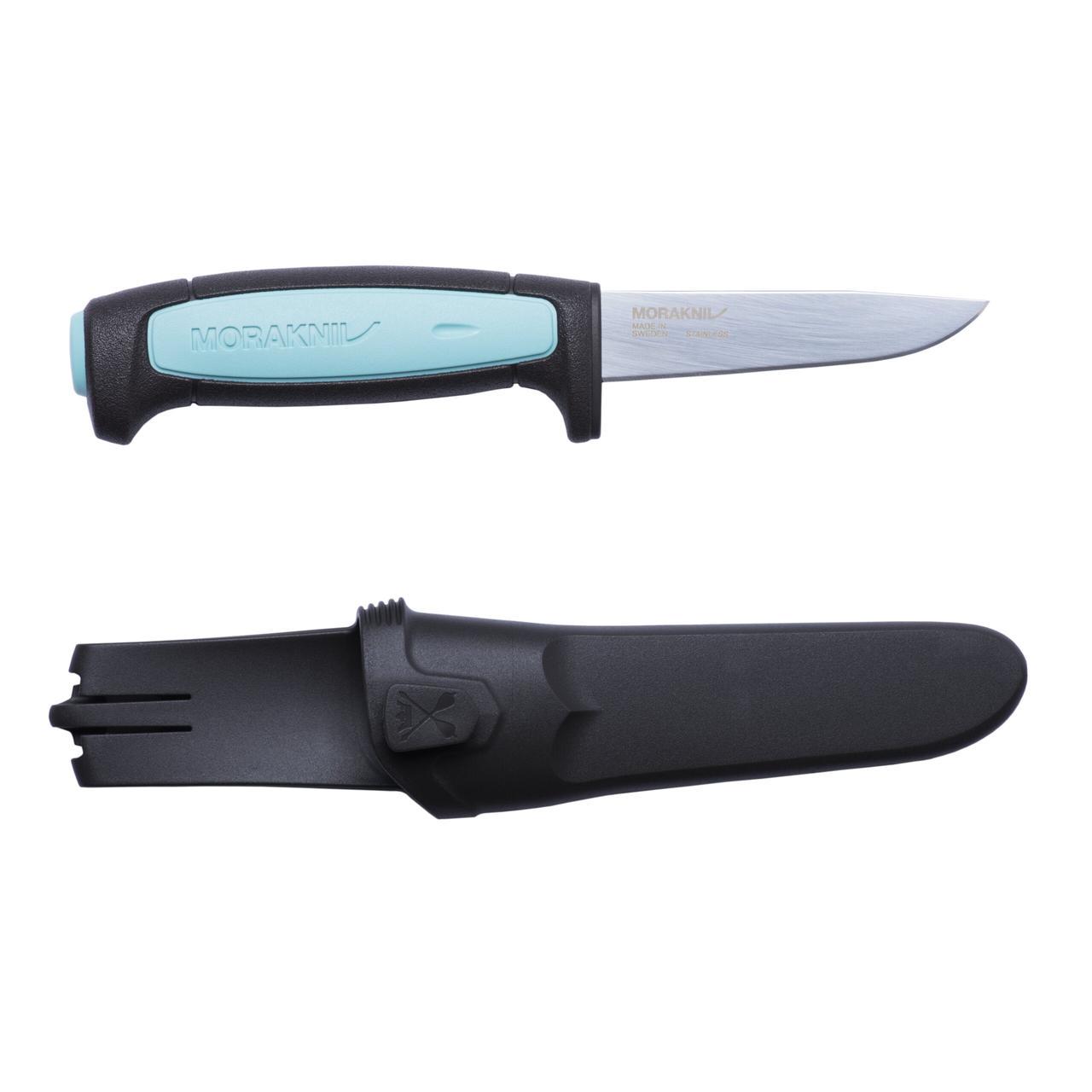 Нож туристический Morakniv Flex Pro 56-58 HRC Sandvik 12C27 нержавеющая сталь 88 мм с чехлом Черный (2530968566)