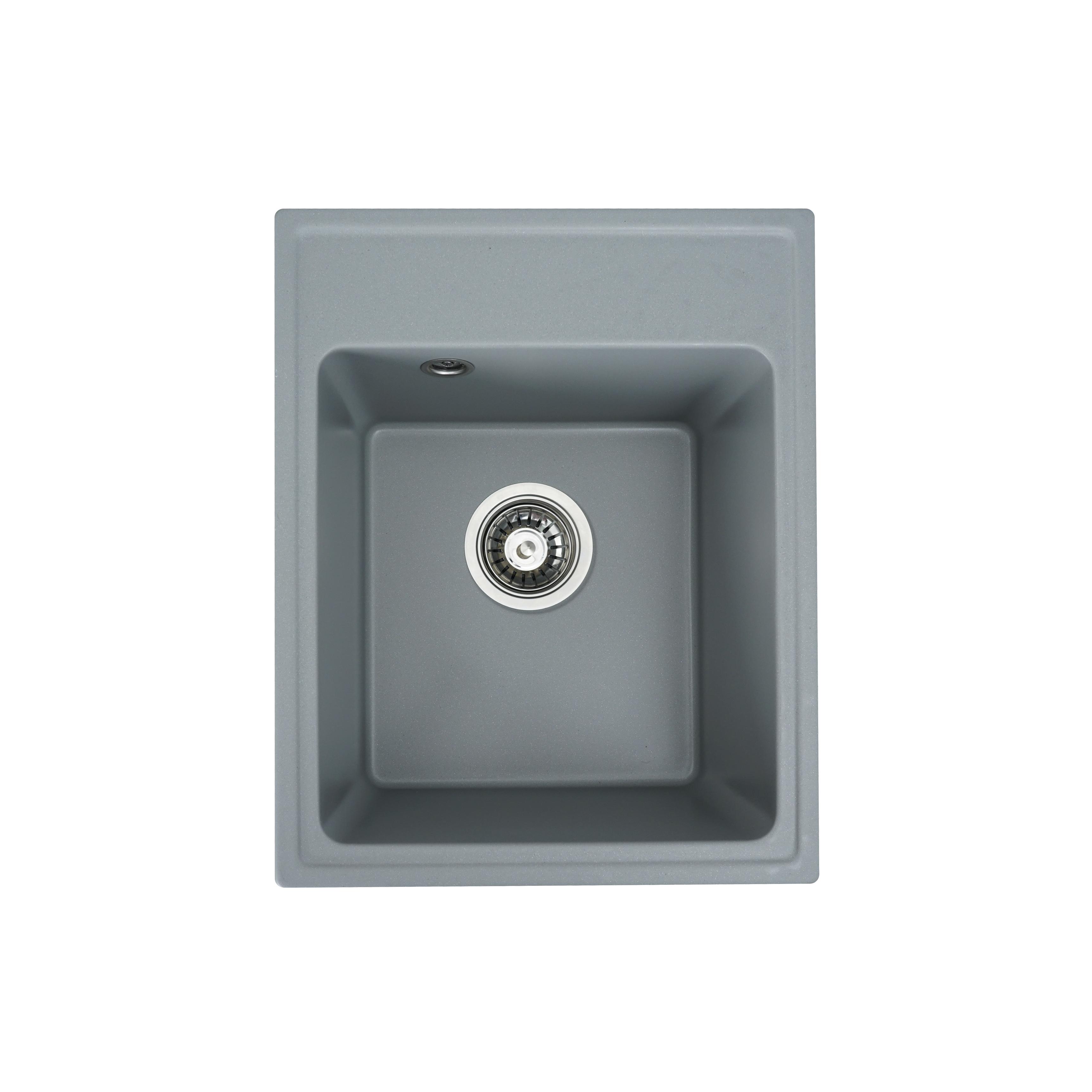 Мойка для кухни Platinum 4050 Ruby гранит глянец Серый металлик (000024949)