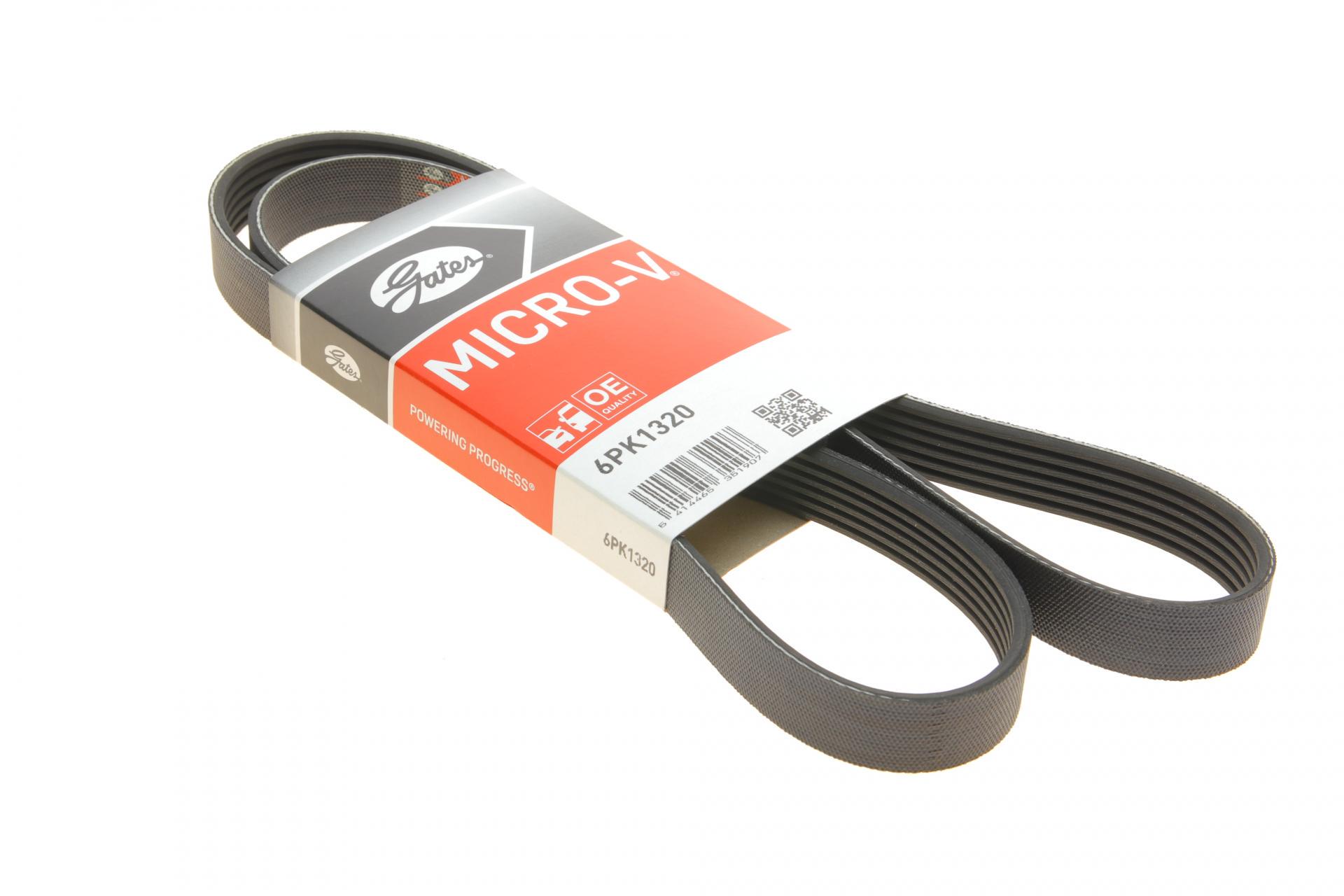 Ремень генератора GATES Fiat Punto/Opel Combo 1.3 CDTI 05- +AC (6PK1320)