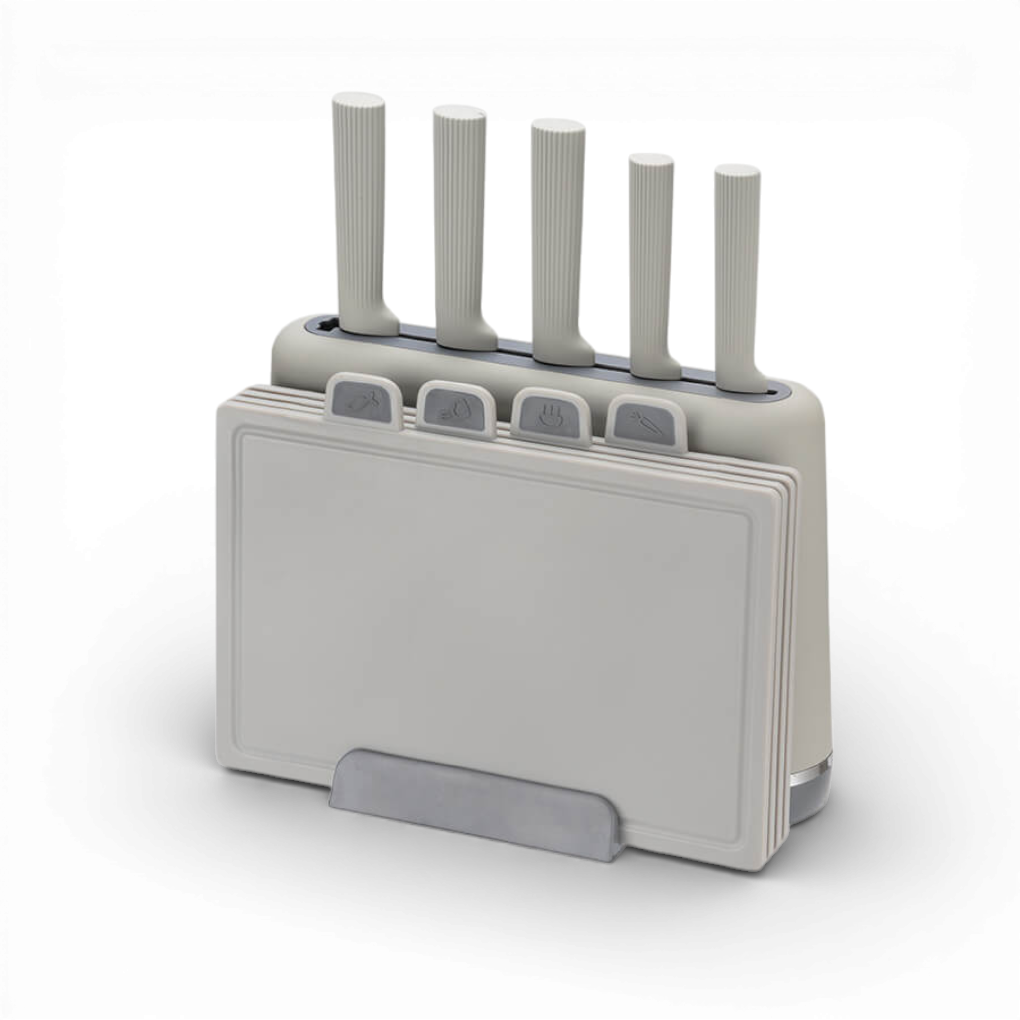 Набор кухонных ножей Maestro MR 1412 Grey с подставкой и разделочными досками 10 предметов (12663Grey)