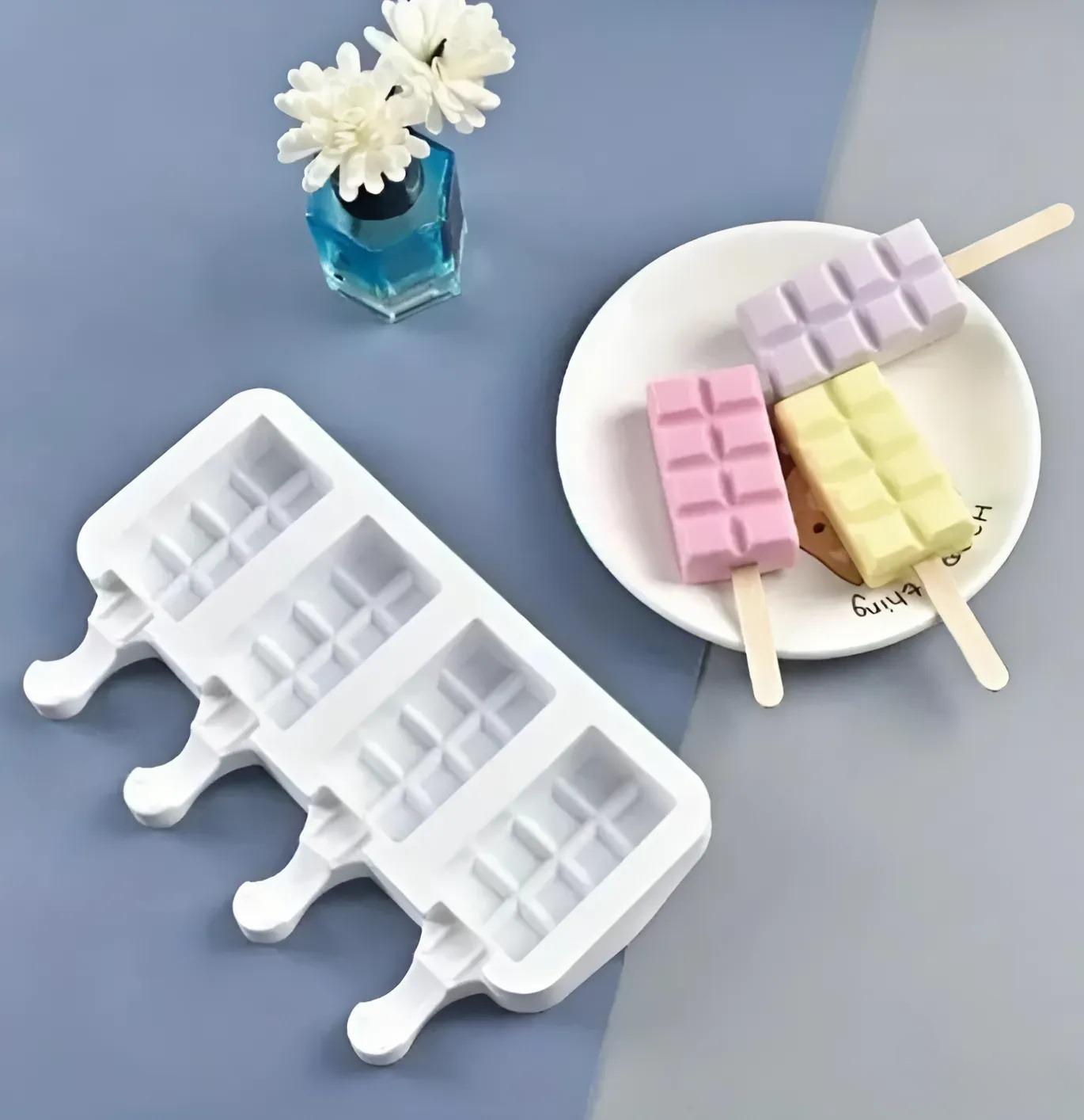 Форма для мороженого силиконовая Empire Плитка на 4 изделия 18х9 см (586c167b)