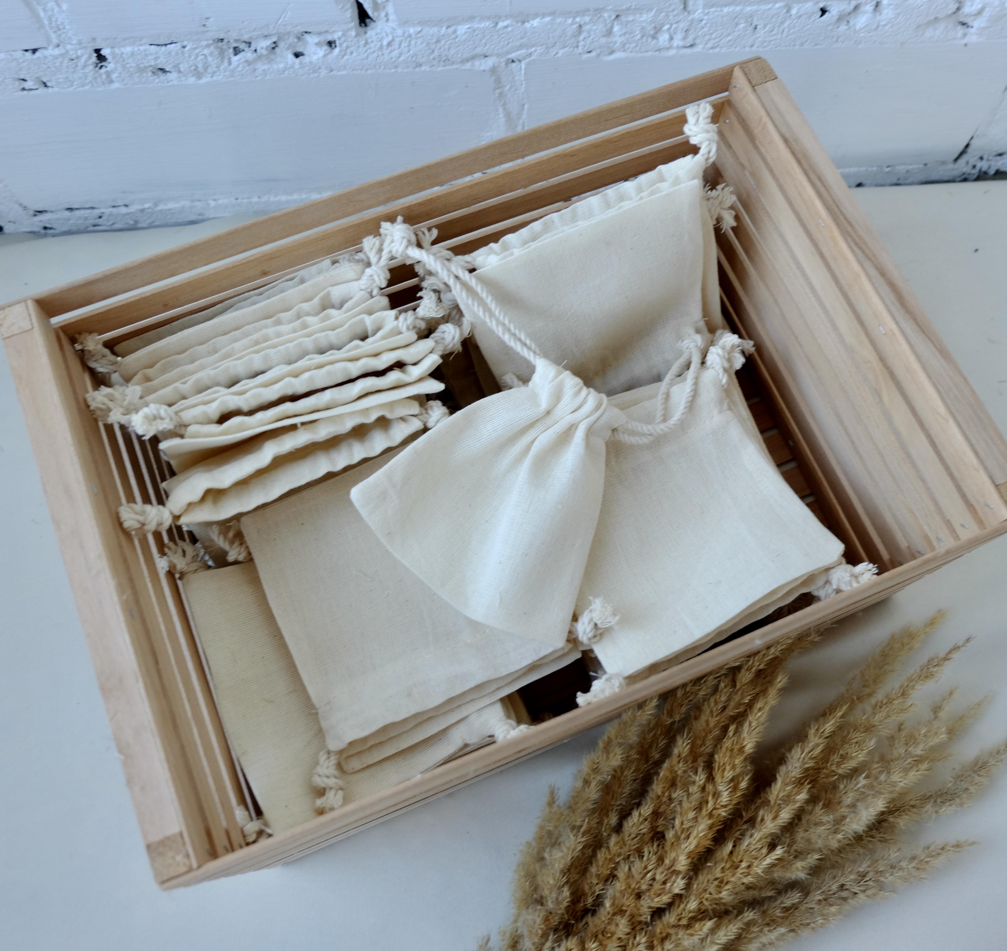 Мішечок бязь 10х10 см Бежевий - фото 4 Мішечок бязь 10х10 см Бежевий - фото 4