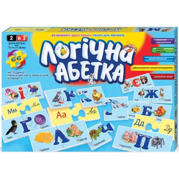 Развивающие пазлы Danko Toys Логічна абетка 2621DT Развивающие пазлы Danko Toys Логічна абетка 2621DT