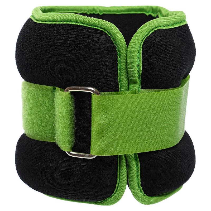 Обтяжувачі-манжети для рук та ніг Zelart Pro 2х2 кг Салатовий (FI-2502-4_Салатовый) - фото 6