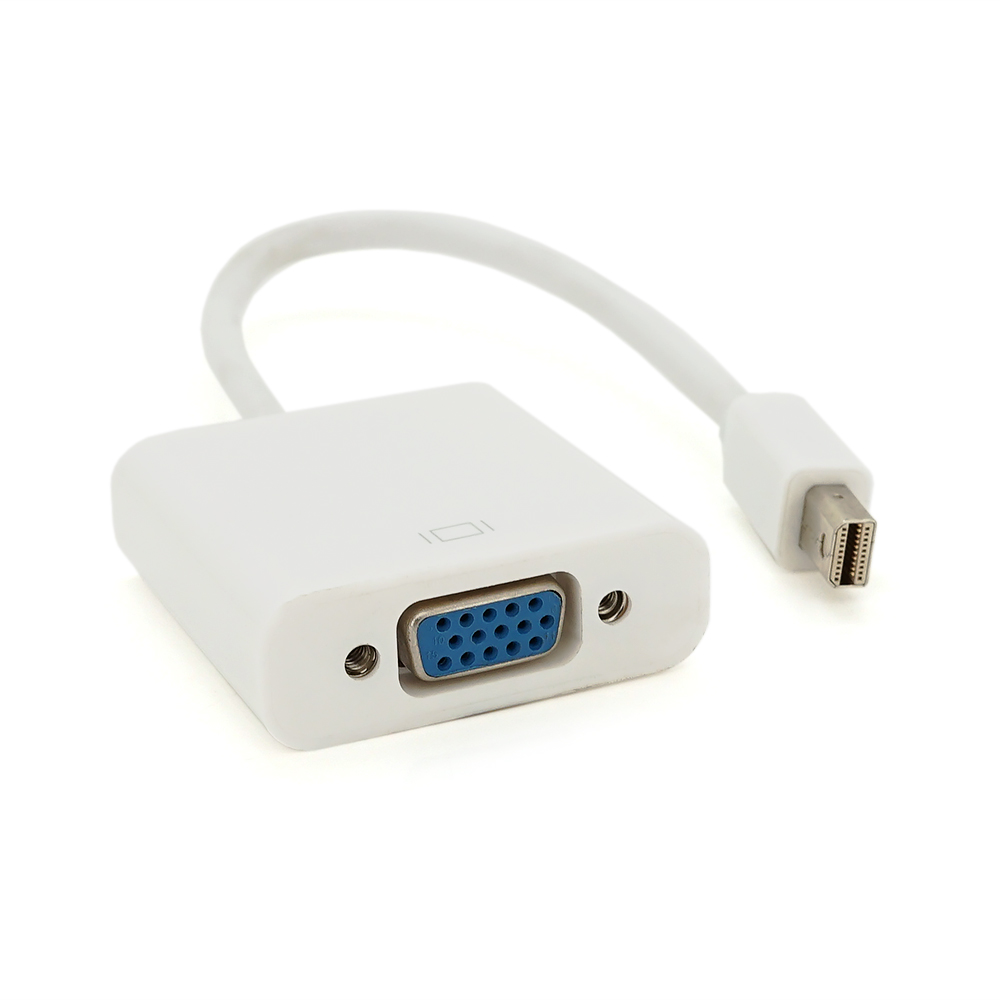 Конвертер mini DisplayPort VGA мама пассивный 4K/2K 30 см Белый (YUT_V4656)
