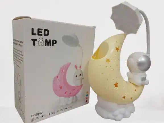 Ночник органайзер Moon 3Вт 250mAh светодиодный настольный аккумуляторный с зарядкой от USB пластиковый 28х20 см