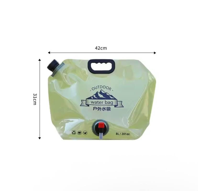 Канистра-пакет складной для воды с ручкой и краником 8 л (82fe87d0) - фото 6