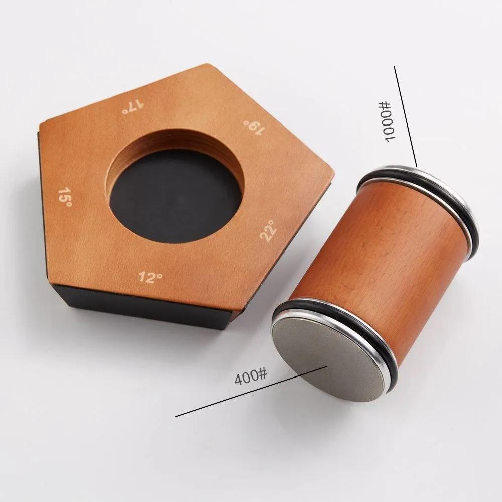 Точилка пятигранная магнитная Rolling knife sharpener toor Коричневый (22667038) - фото 7