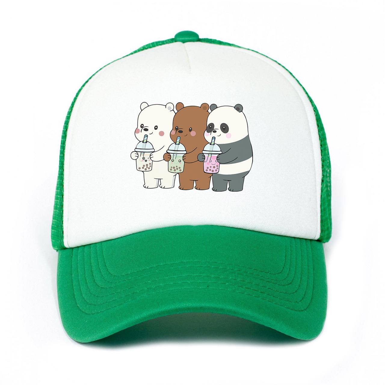 Кепка тракер детская We Bare Bears Зеленый (33404-2896-KG)