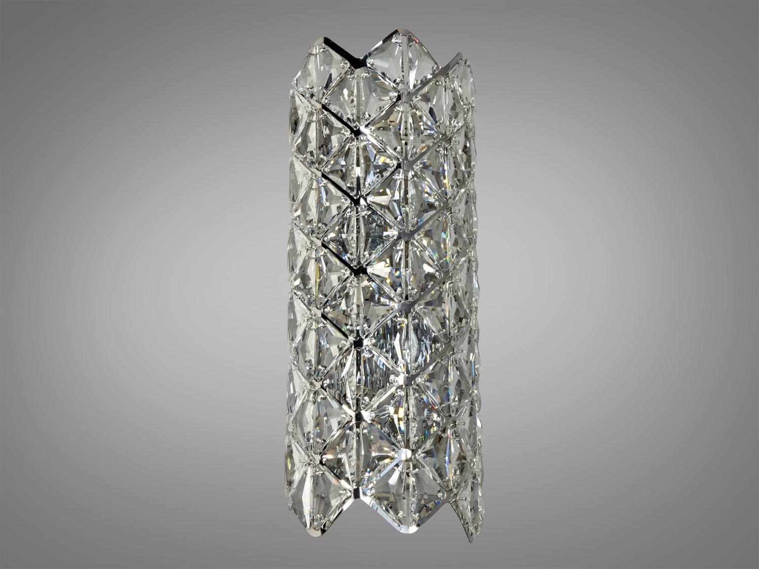 Бра хрустальное с кристаллами Серебряный (9133-B420CH)