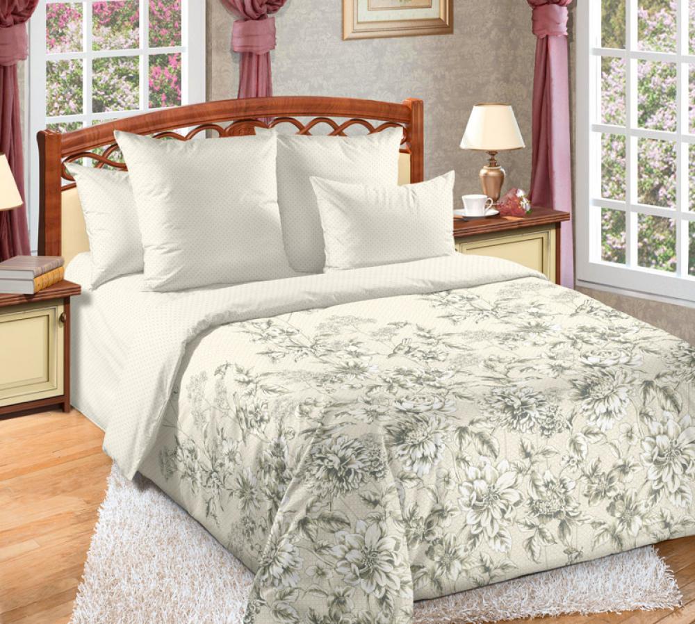 Комплект постельного белья Комфорт текстиль Перкаль Сюита с простынью на резинке 145x215 см 2x40x60 см (КТ_pvu_3021_38_40x60)