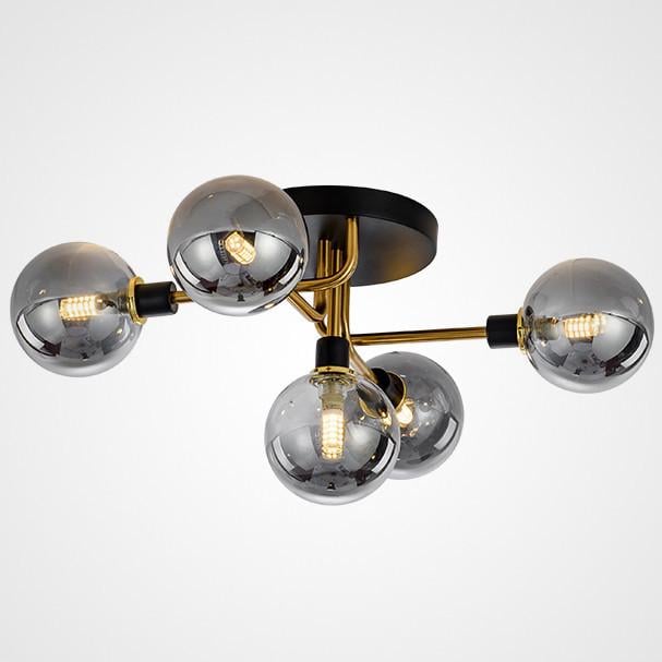 Люстра Sirius на пять затемненных плафонов под лампу G9 Черный/Медный (3315/5)