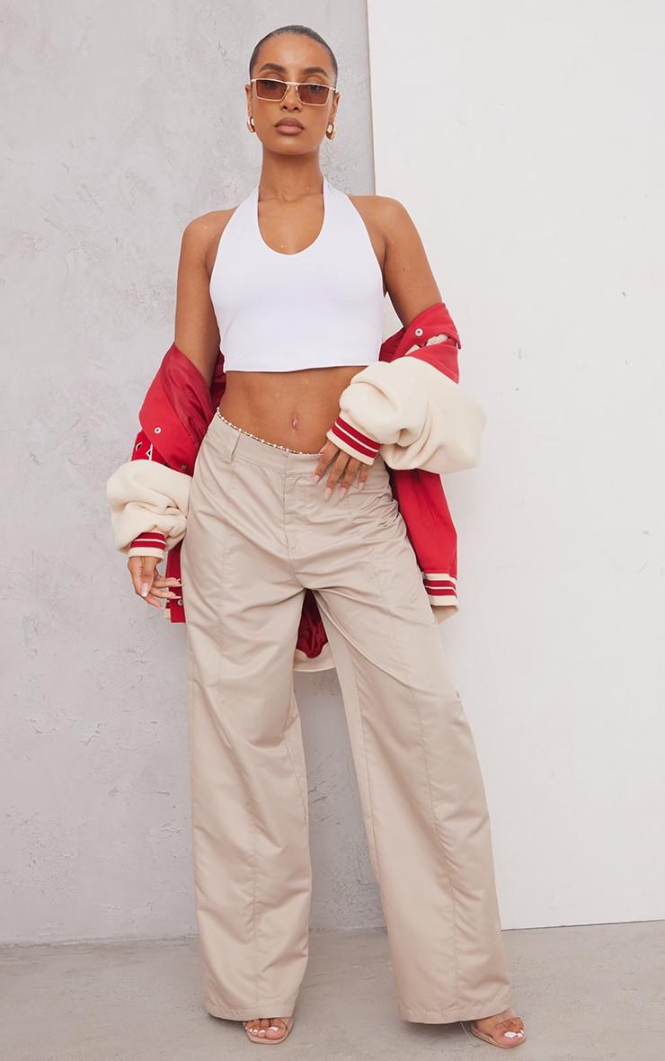 Топ женский базовый PrettyLittleThing облегающий с круглым вырезом S Белый - фото 5 Топ женский базовый PrettyLittleThing облегающий с круглым вырезом S Белый - фото 5