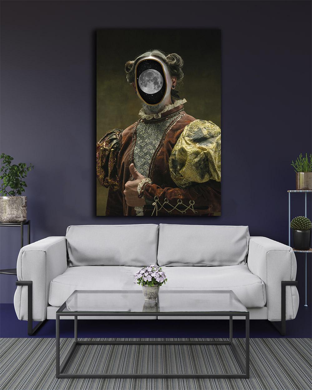 Картина для интерьера Модель Средневековье АРТ 80х120 см (MIX-570-2)