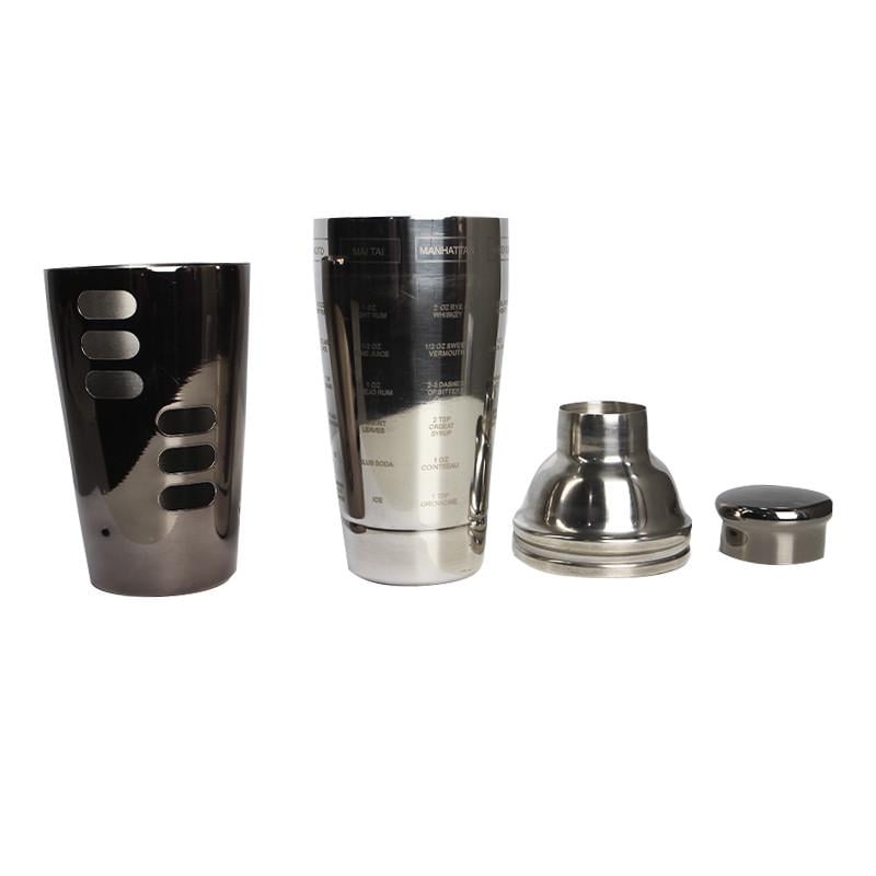 Шейкер для коктейлей Lesko FS7263 из нержавеющей стали 600 мл Black (2662091744) - фото 4 Шейкер для коктейлей Lesko FS7263 из нержавеющей стали 600 мл Black (2662091744) - фото 4