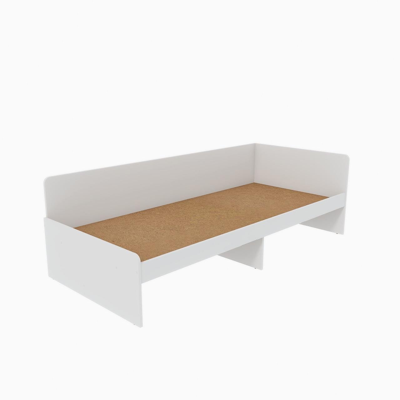 Кровать односпальная Эверест 800 сплошной щит Белый (е-20737.04) - фото 4 Кровать односпальная Эверест 800 сплошной щит Белый (е-20737.04) - фото 4