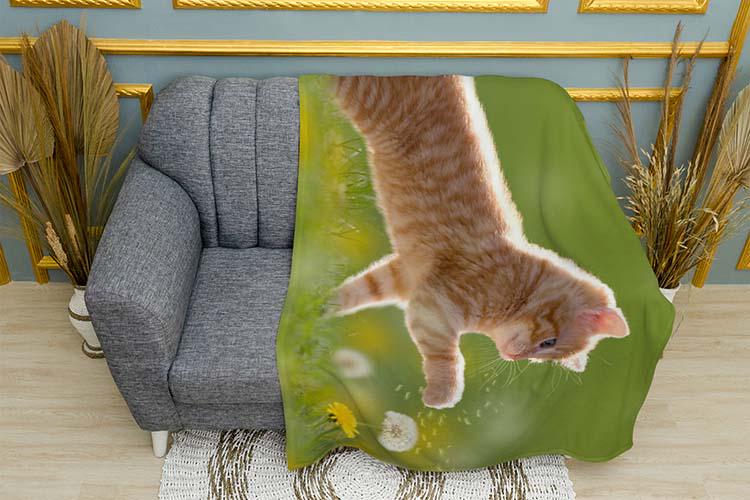 Плед Red kitten Dandelion плюш однослойный 150х210 см (114014-1)