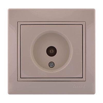 Розетка Mira TV проходная Кремовый (701-0303-129)