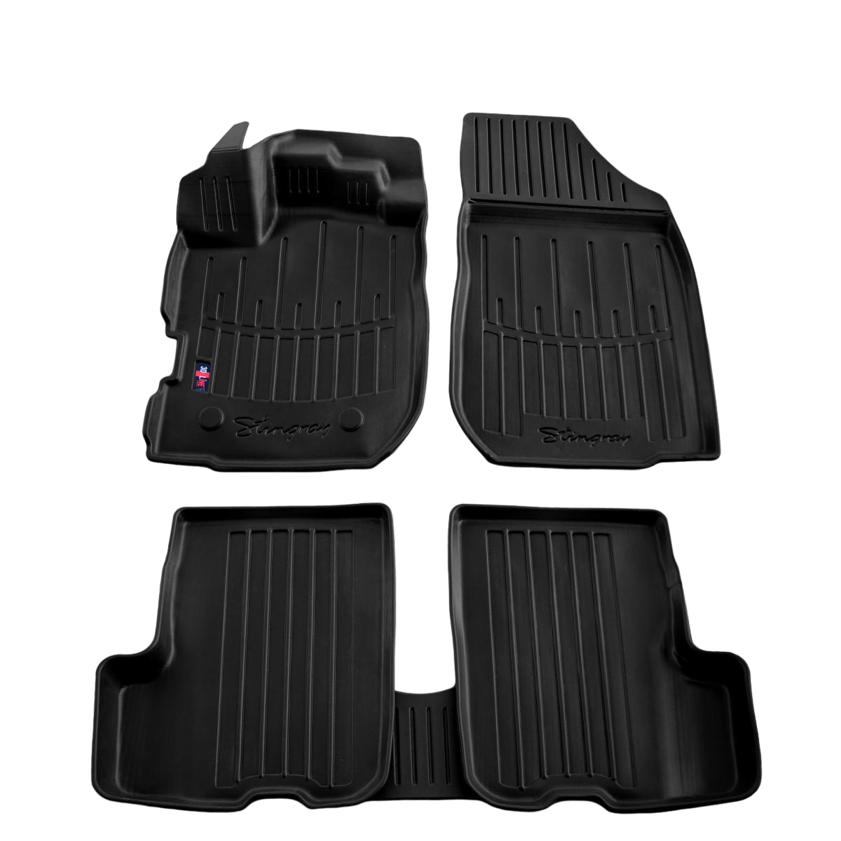 Коврики резиновые Stingray в салон Renault Logan 2012- с бортиком 5 шт. (5018055)