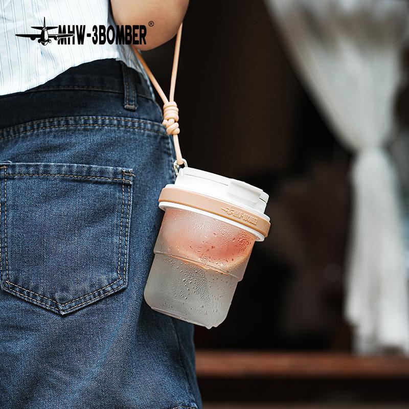 Колд-брю чашка MHW-3BOMBER Ice Cool Portable Cold Brew Cup 530 мл Розовый персик (M5770P) - фото 3 Колд-брю чашка MHW-3BOMBER Ice Cool Portable Cold Brew Cup 530 мл Розовый персик (M5770P) - фото 3