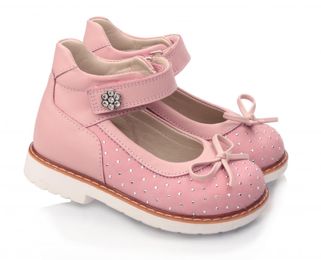 Туфли Topitop для девочек 025 кожа/нубук р. 23 Розовый