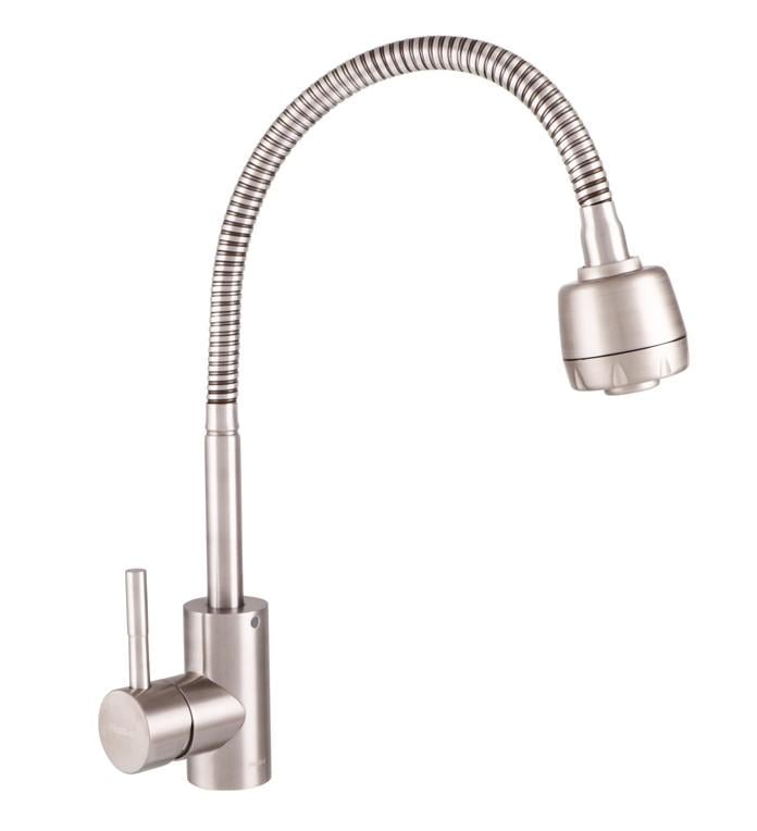 Смеситель для кухни Haiba SUS 011 с рефлективным изливом (HB3912)