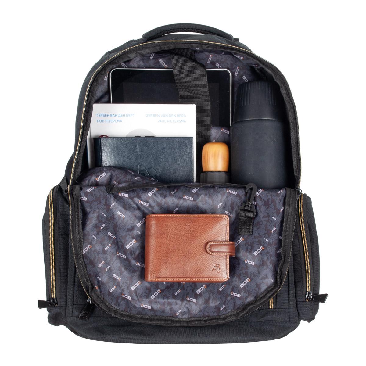 Городской рюкзак JCB BP22 Black/Yellow - фото 10 Городской рюкзак JCB BP22 Black/Yellow - фото 10