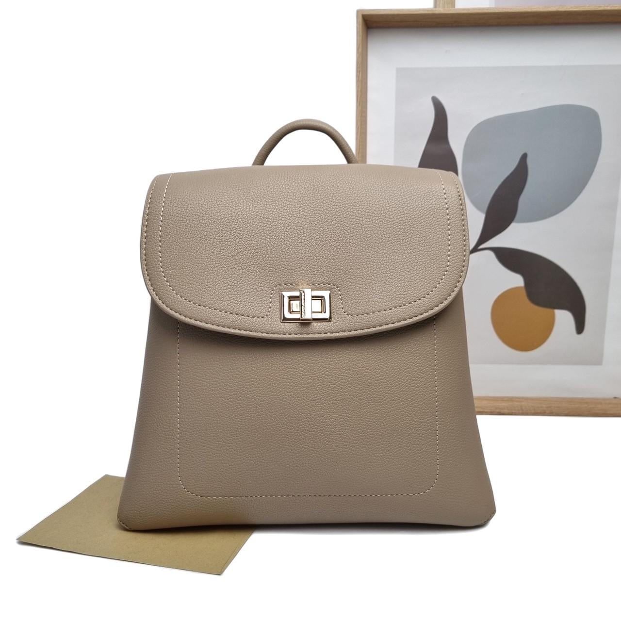 Жіночий рюкзак David Jones екошкіра Бежевий (CM7349 beige)
