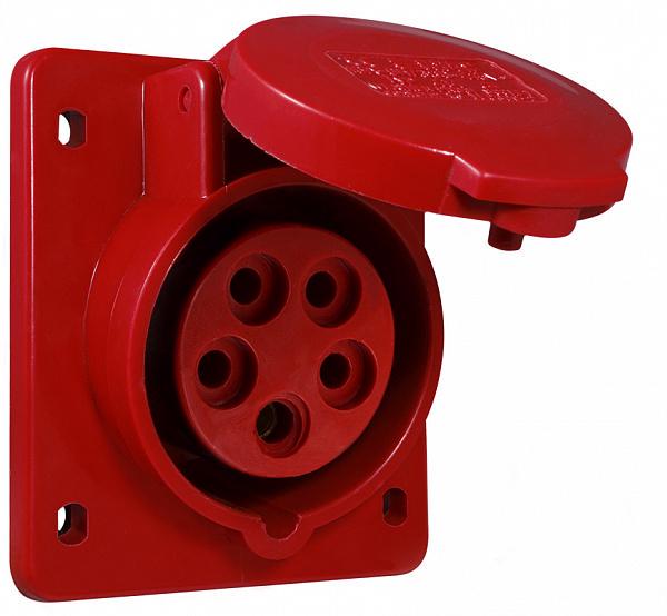 Гнездо врезное АСКО-УКРЕМ ГВ 16А/5 5 гнезд 415 3P+N+PE IP44 (A0080030003)