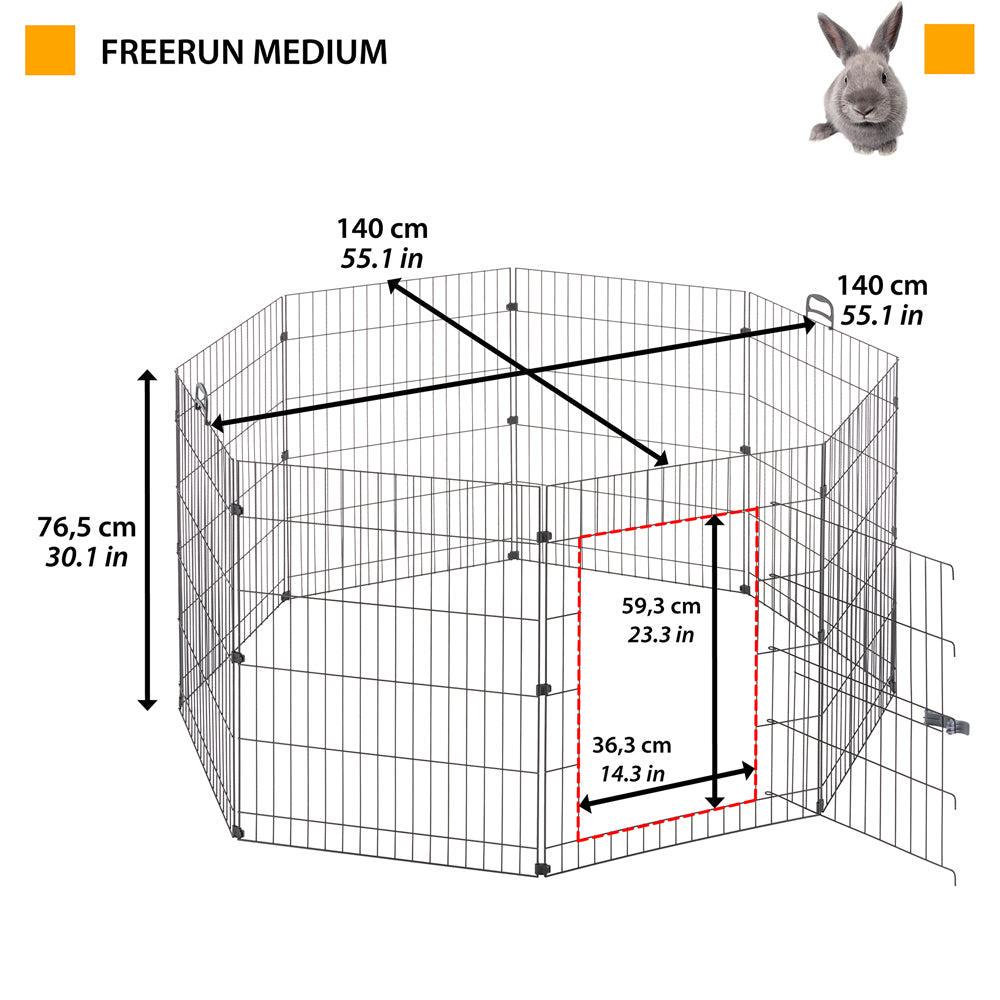 Вольєр вуличний для кроликів та морських свинок FREERUN Ø 140x76,5 см (A-037689) - фото 3 Вольєр вуличний для кроликів та морських свинок FREERUN Ø 140x76,5 см (A-037689) - фото 3