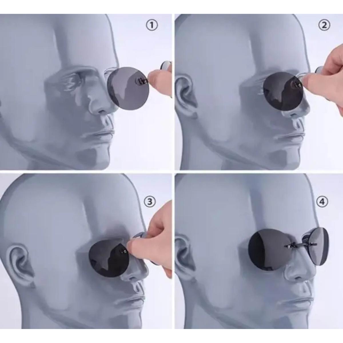 Солнцезащитные очки MorpheusSunglas без оправы Черный (2625) - фото 9