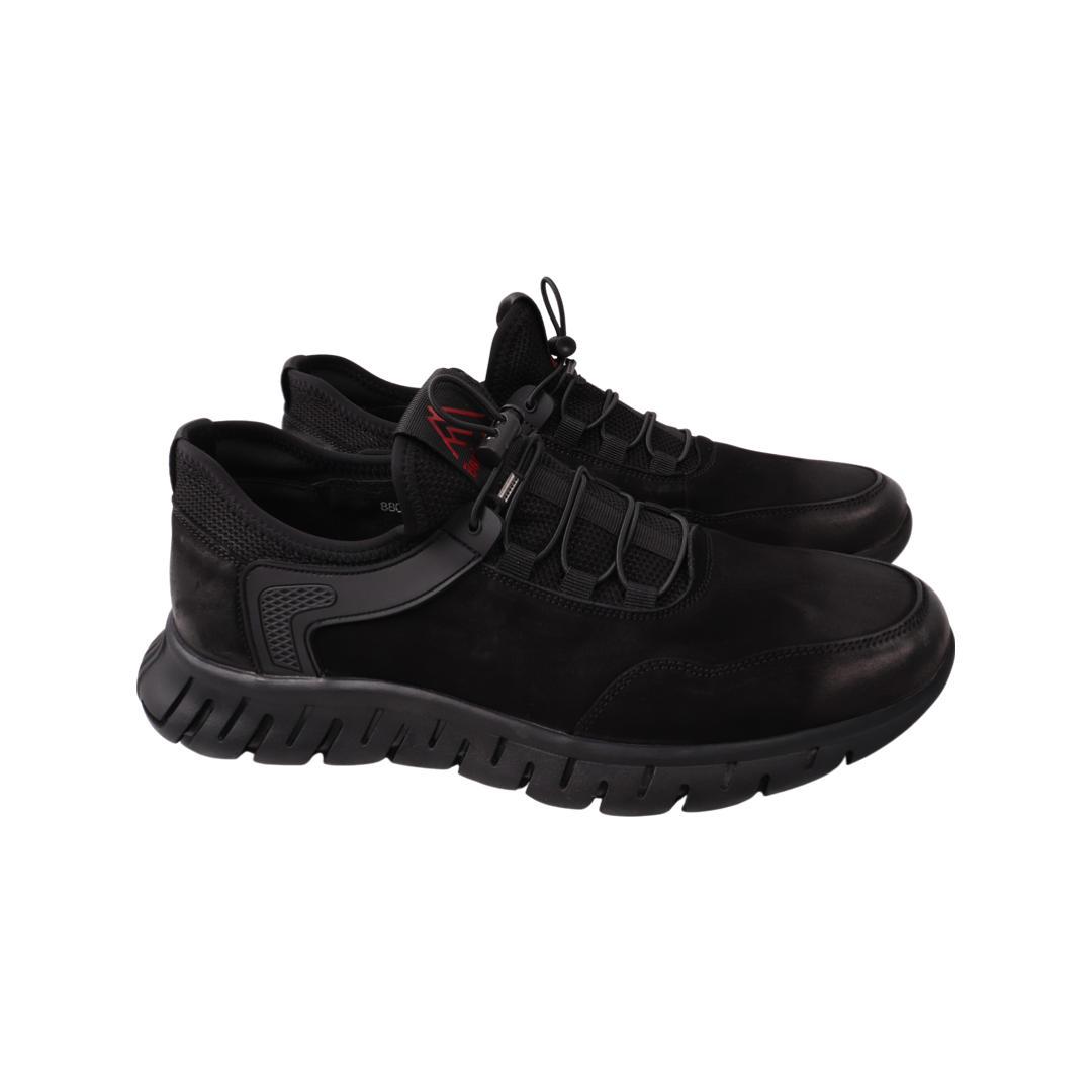 Кроссовки мужские Berisstini из нубука р. 42 Черный (67-21DTS)