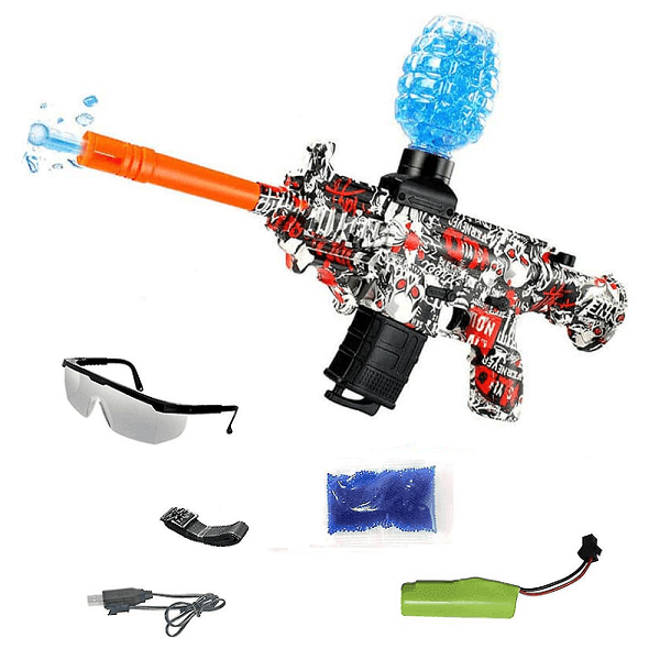 Пистолет электрический Water Gun RS99-24 с гелевыми шариками Red (d415) - фото 3