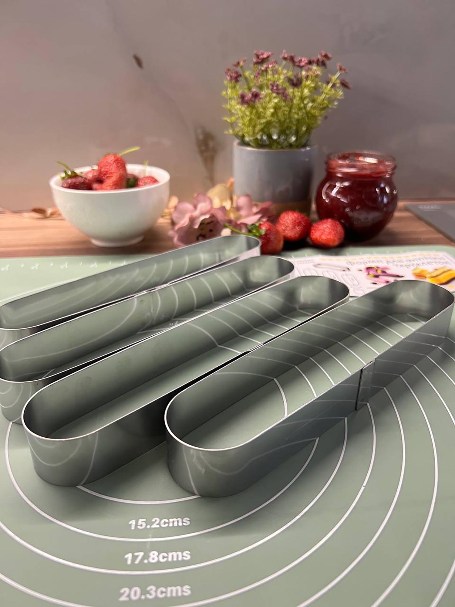 Набір формочок для еклерів/тістечок та тарталеток 4 шт. 20х4х2,5 см - фото 19 Набір формочок для еклерів/тістечок та тарталеток 4 шт. 20х4х2,5 см - фото 19