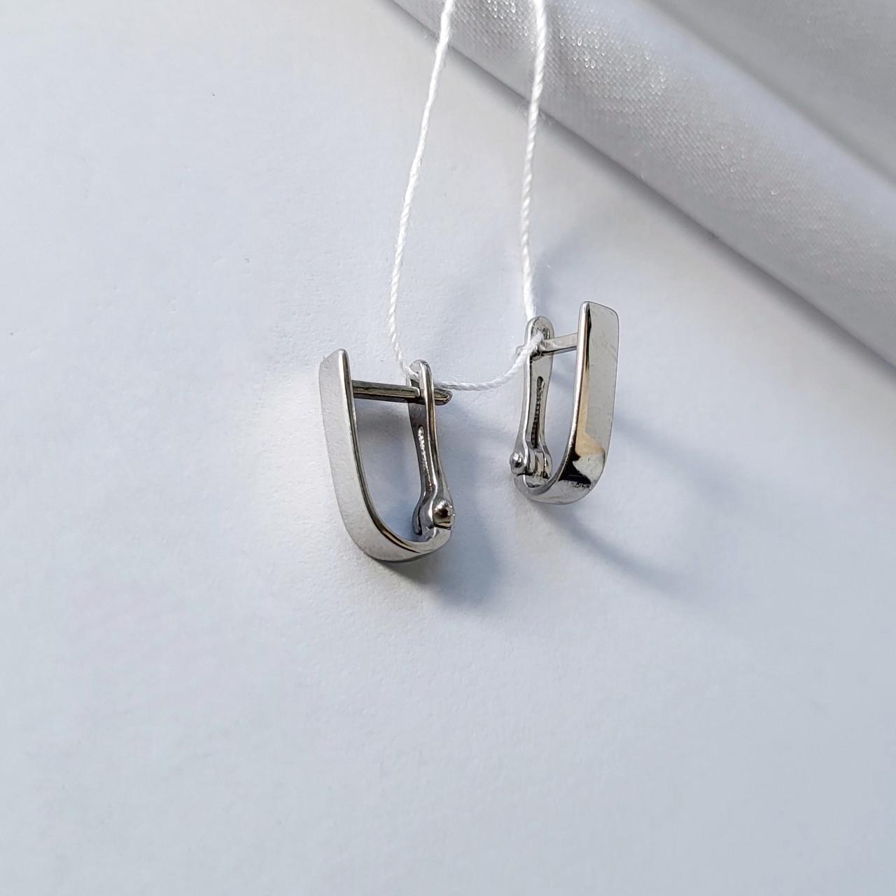 Серьги Палочки без камней серебро 925 пробы 1,25 г (82876)
