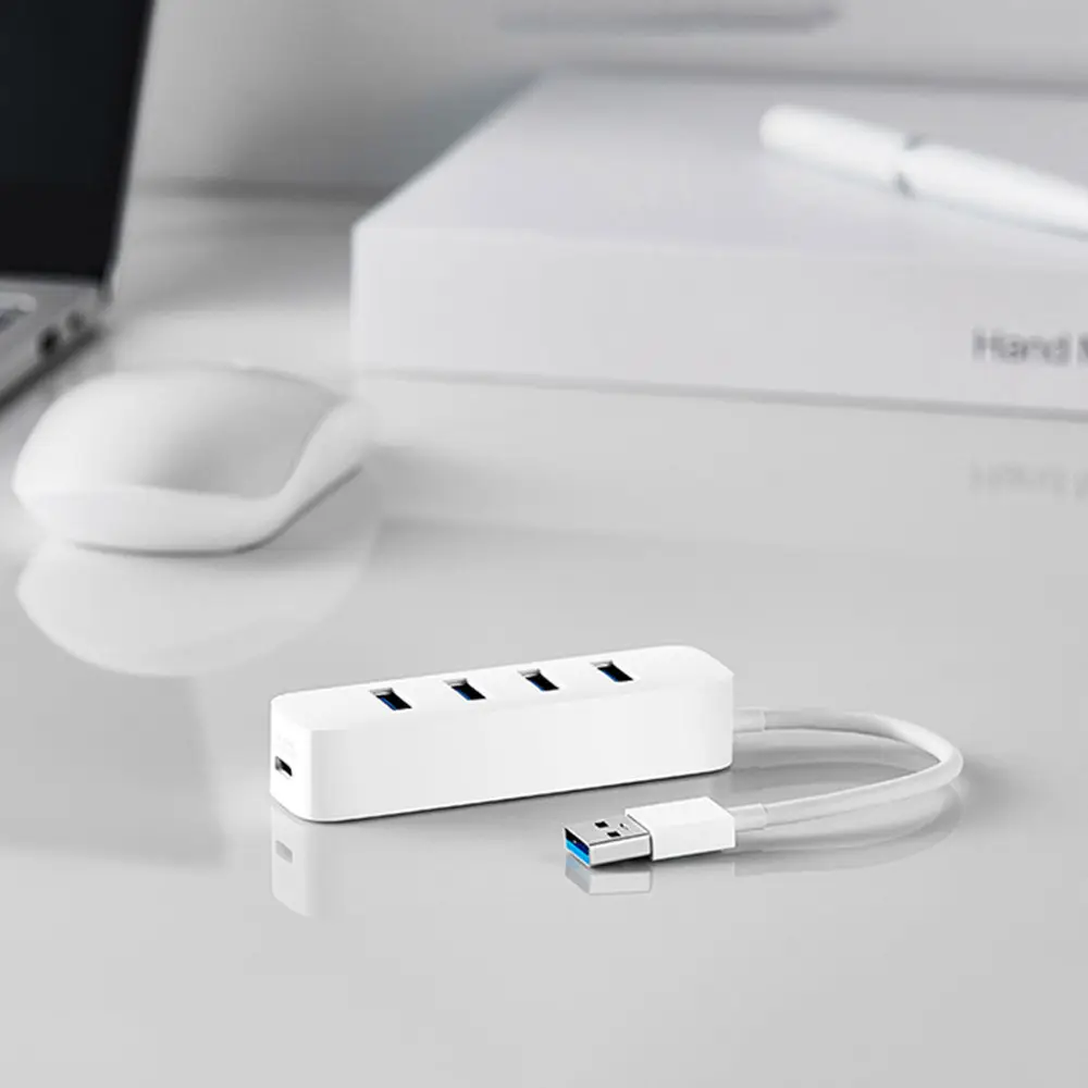 Хаб Mijia USB3.0 Line Splitter XMFXQ01-QM White (1970623693) - фото 3