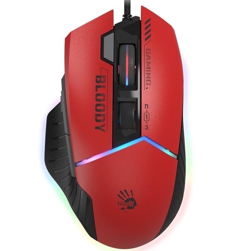 Компьютерная мышка проводная игровая A4Tech Bloody W95 Max Sport RGB Red (W95 Max Sports Red)
