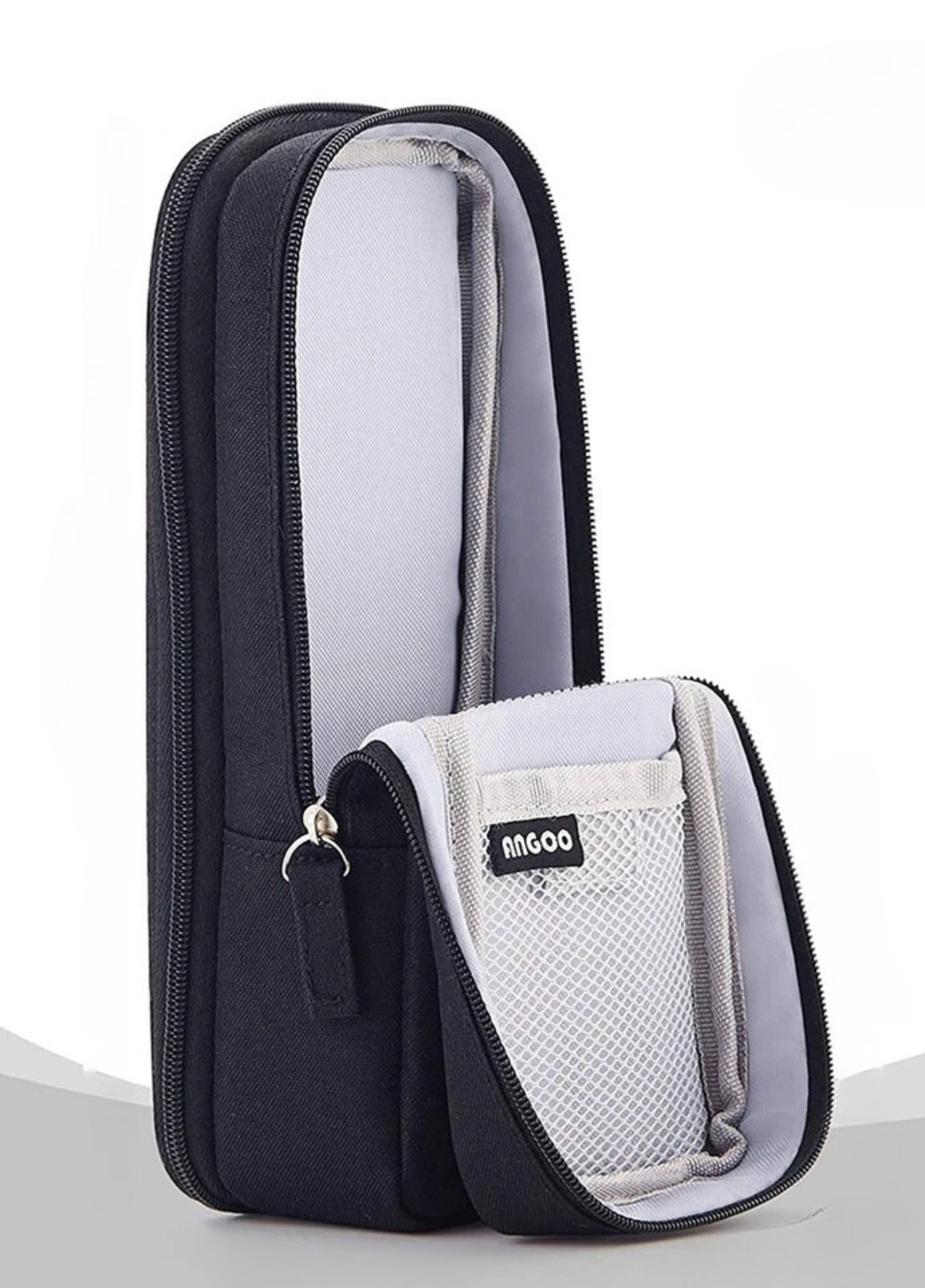 Пенал школьный трансформер вертикальный унисекс 21х9х6 см Черный (60120) - фото 4 Пенал школьный трансформер вертикальный унисекс 21х9х6 см Черный (60120) - фото 4