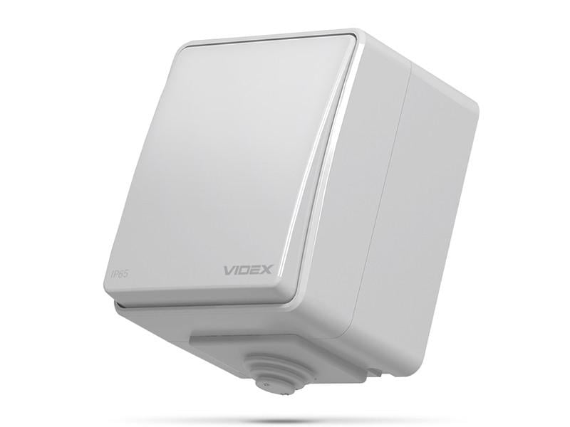 Выключатель наружный одноклавишный Videx Binera Серый IP65 (VF-BNW11-G) Выключатель наружный одноклавишный Videx Binera Серый IP65 (VF-BNW11-G)