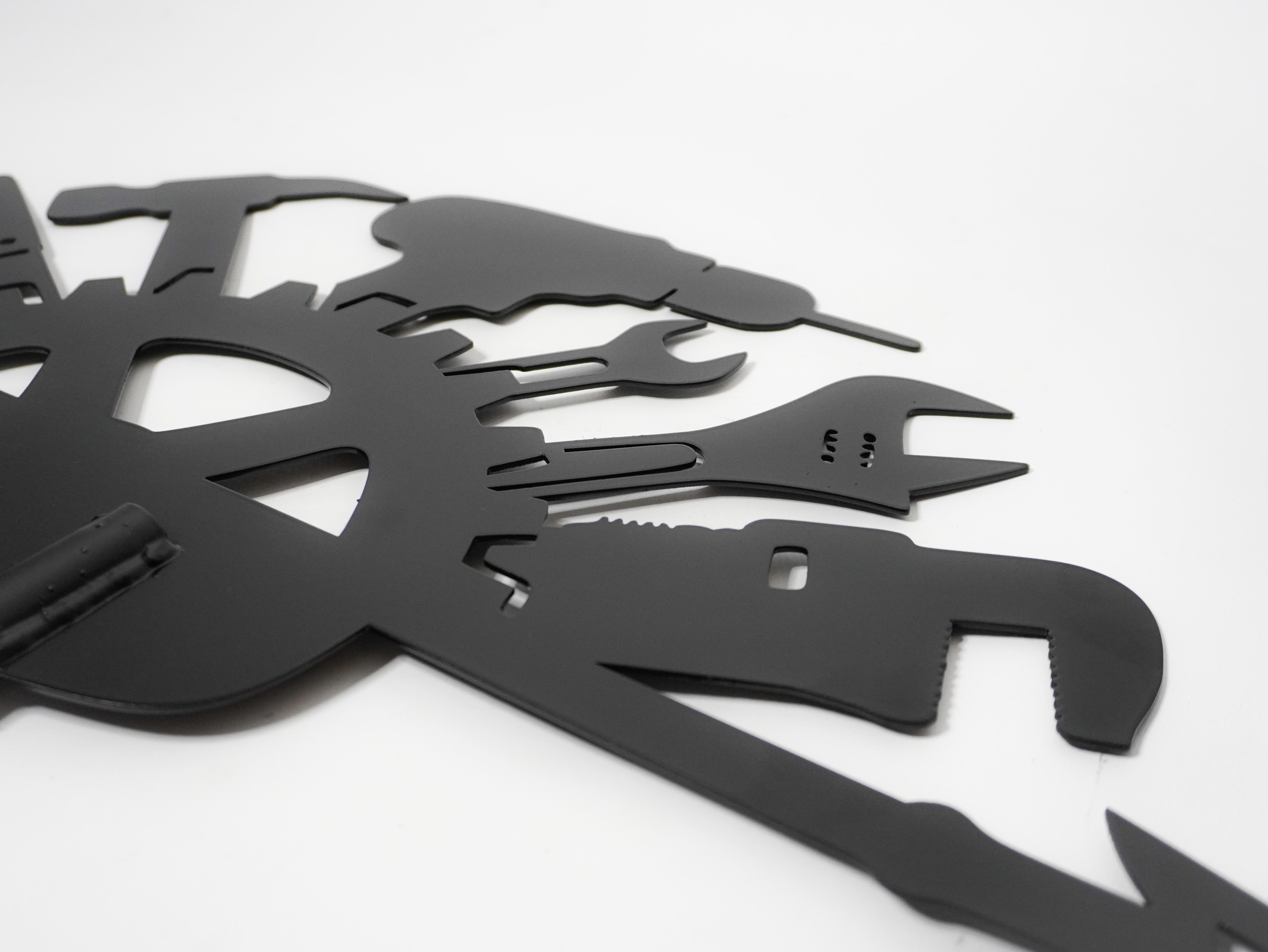 Флюгер на дах металевий Інструменти Чорний - фото 4 Флюгер на дах металевий Інструменти Чорний - фото 4