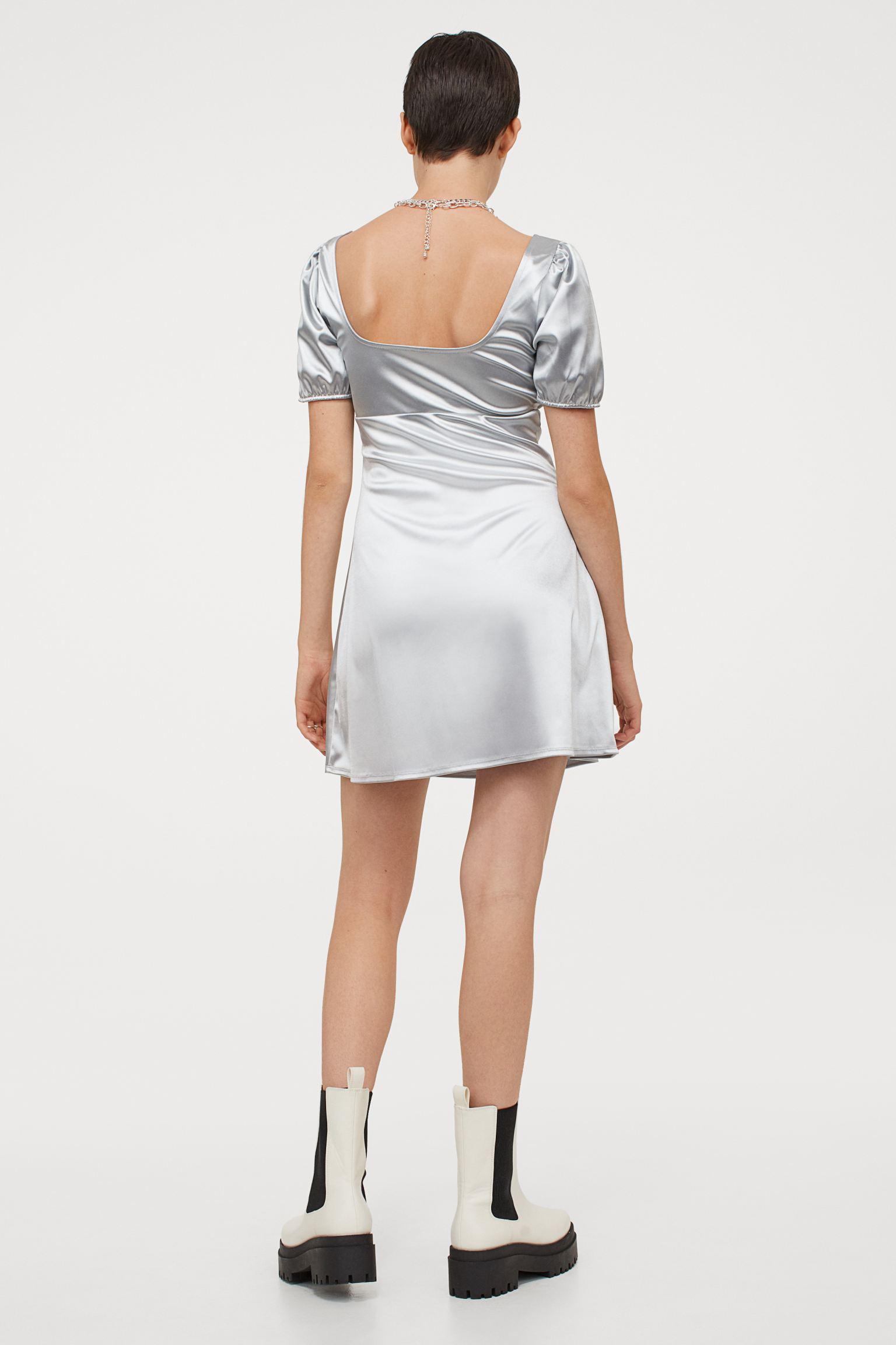 Сукня H&M XXS Сірий (94334701b24) - фото 3 Сукня H&M XXS Сірий (94334701b24) - фото 3