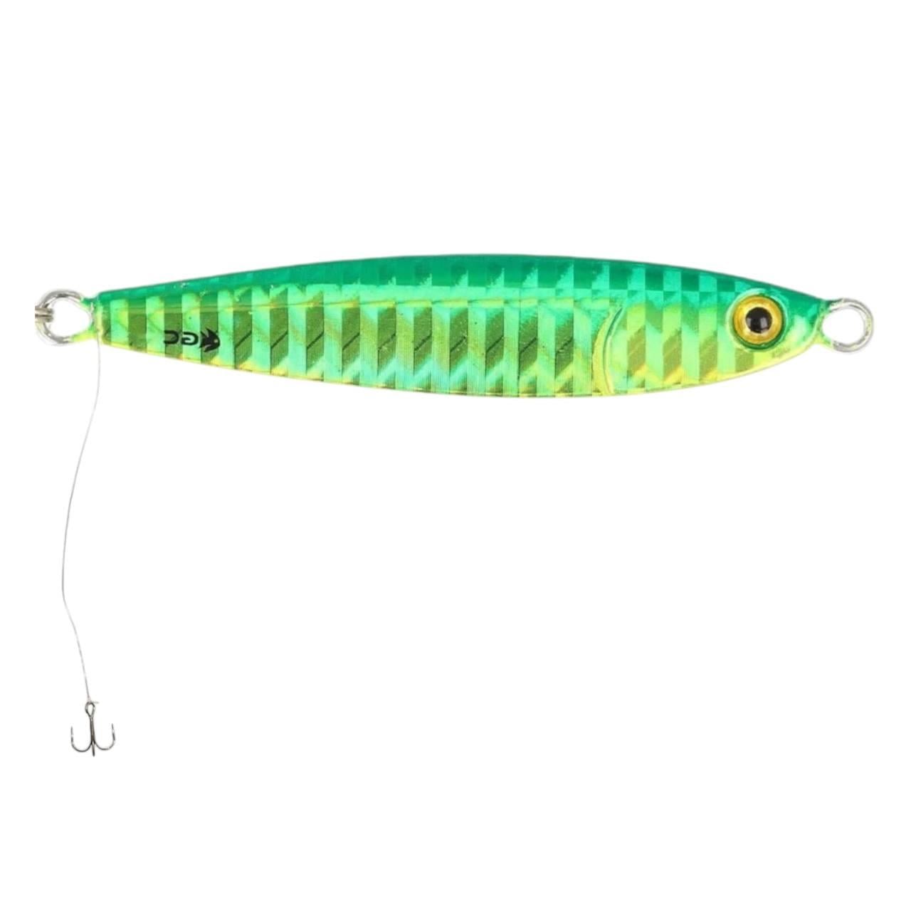 Пилькер Golden Catch Dasher 212 Glow с поводком и тройником для ловли саргана/ставриды/луфаря/жере/судака 10 г (12564784)