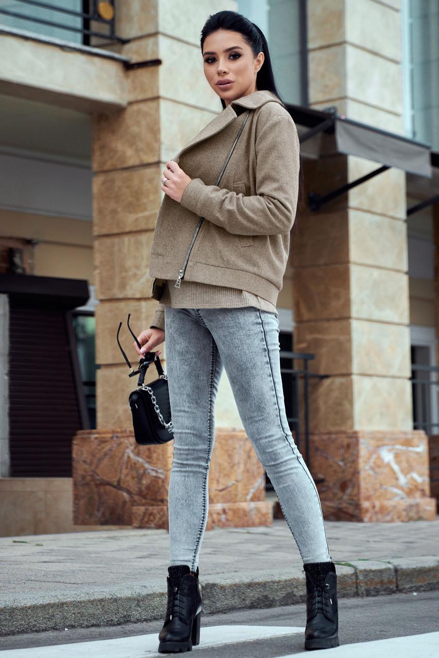 Пальто-косуха жіноче Seventeen S Кавовий (1946698445) - фото 4