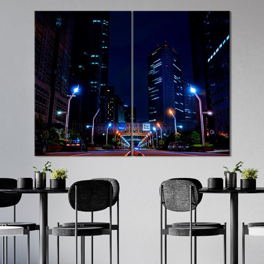 Настенний декор Сияние ночного Токио 165x122 см (A836-2)