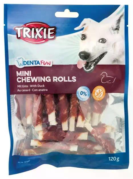 Кісточка Trixie Denta Fun Mini для собак натуральна шкіра жувальні ласощі для чищення зубів 120 г 6 см