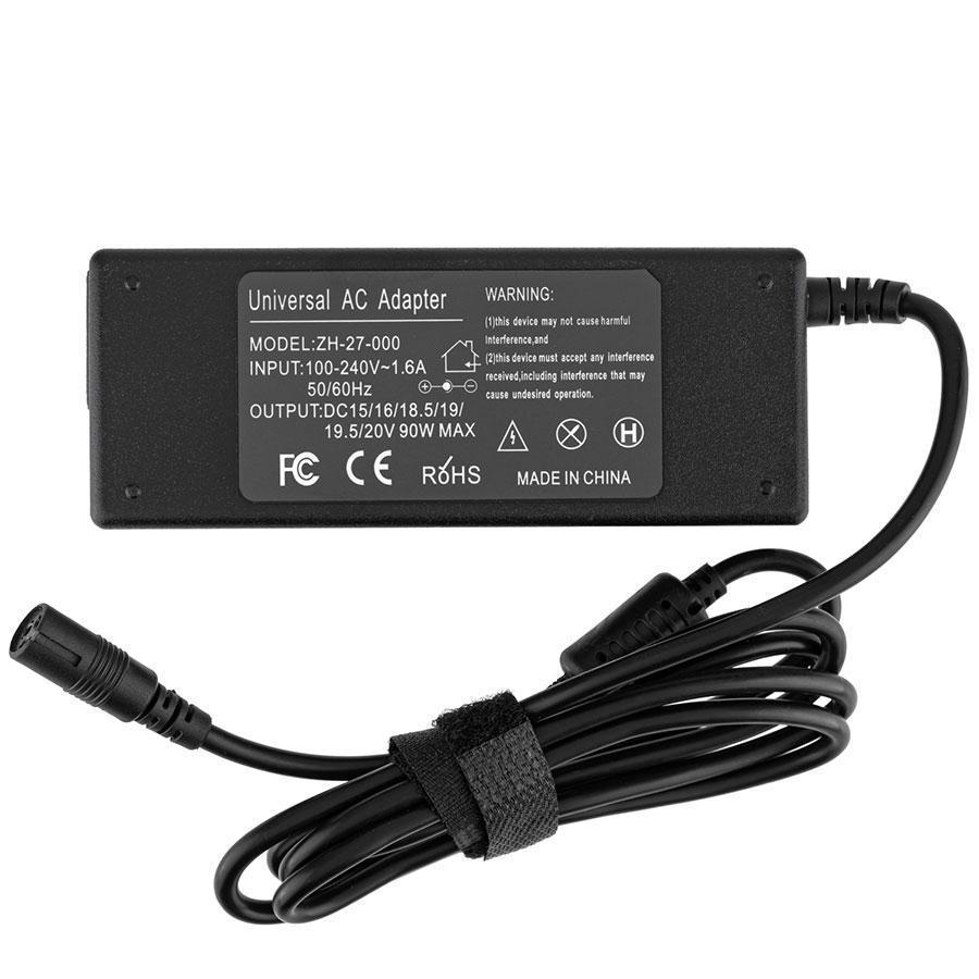 Блок живлення для ноутбука 14 змінних роз'ємів 15-20V 90W Black (209004)