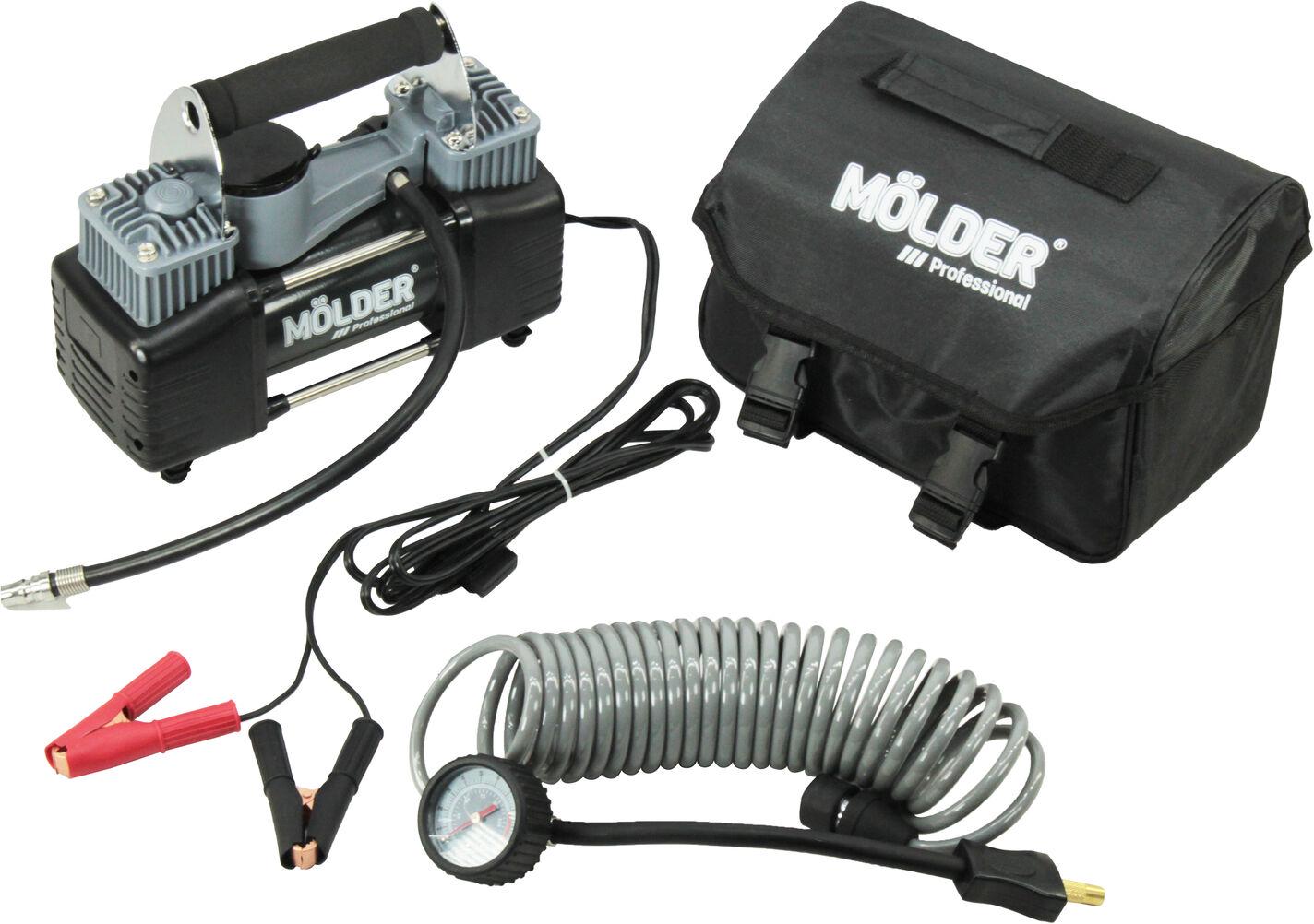 Компрессор автомобильный Molder к АКБ 2-х цилиндров. 90л/мин. MASTER (MA25200)