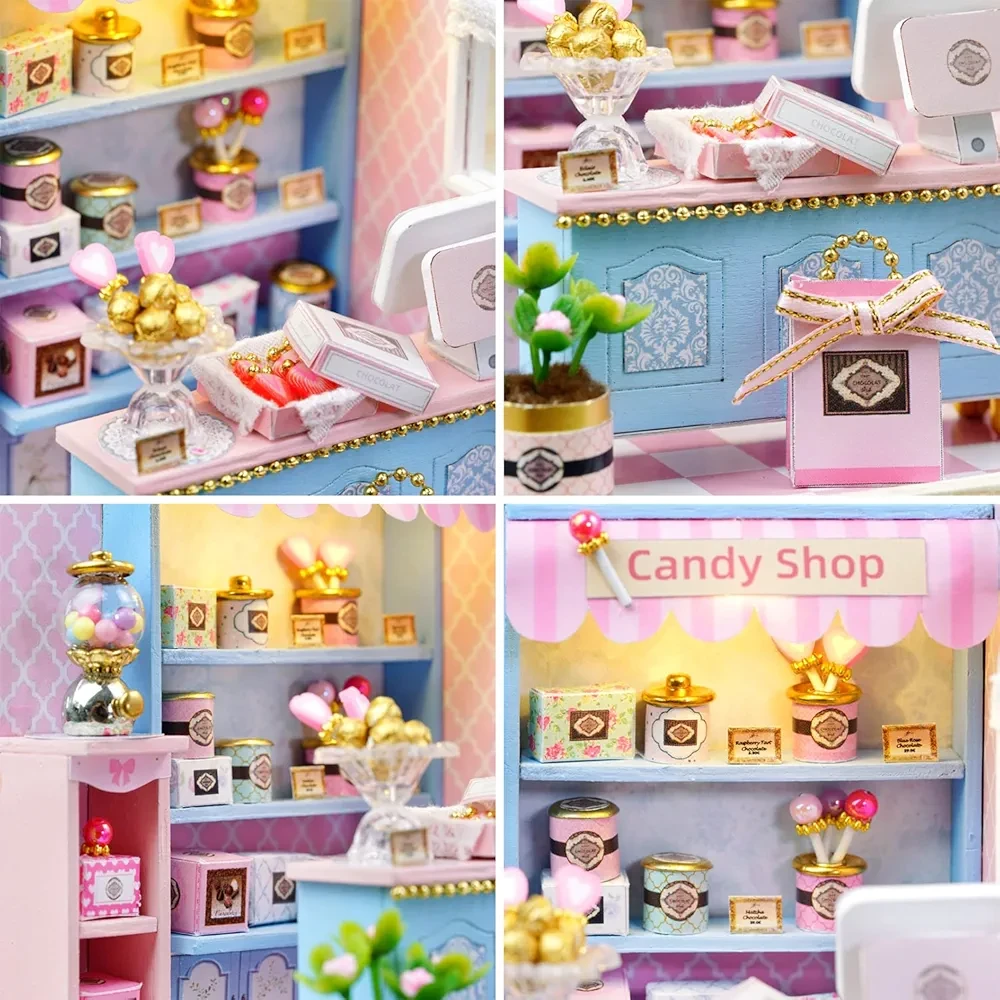 Конструктор 3D Румбокс Магазин солодощів своїми руками зі світлом (2483930982) - фото 5 Конструктор 3D Румбокс Магазин солодощів своїми руками зі світлом (2483930982) - фото 5